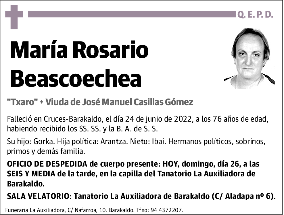 María Beascoechea Rosario