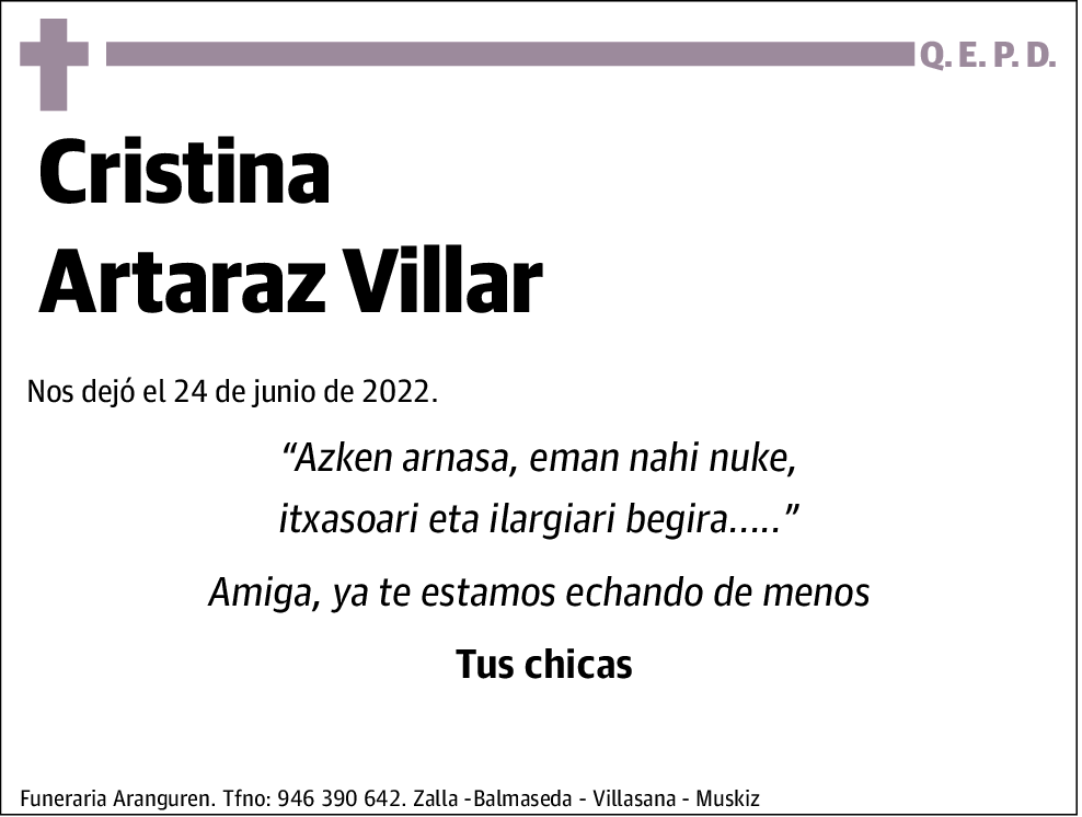 Cristina Artaraz Villar