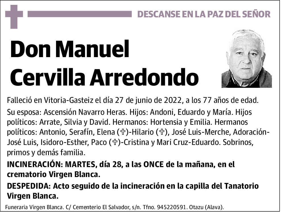 Manuel Cervilla Arredondo