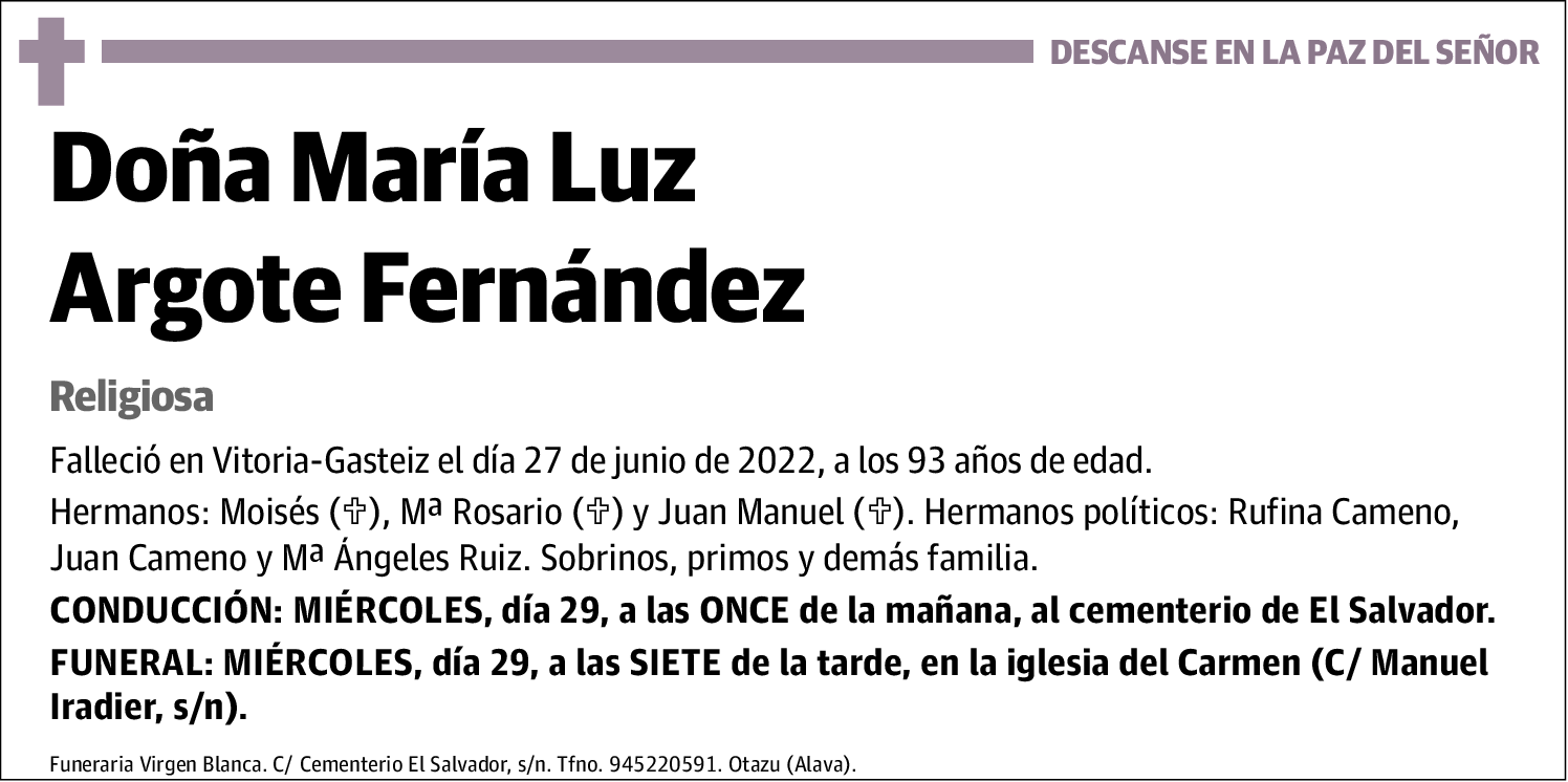 María Luz Argote Fernández