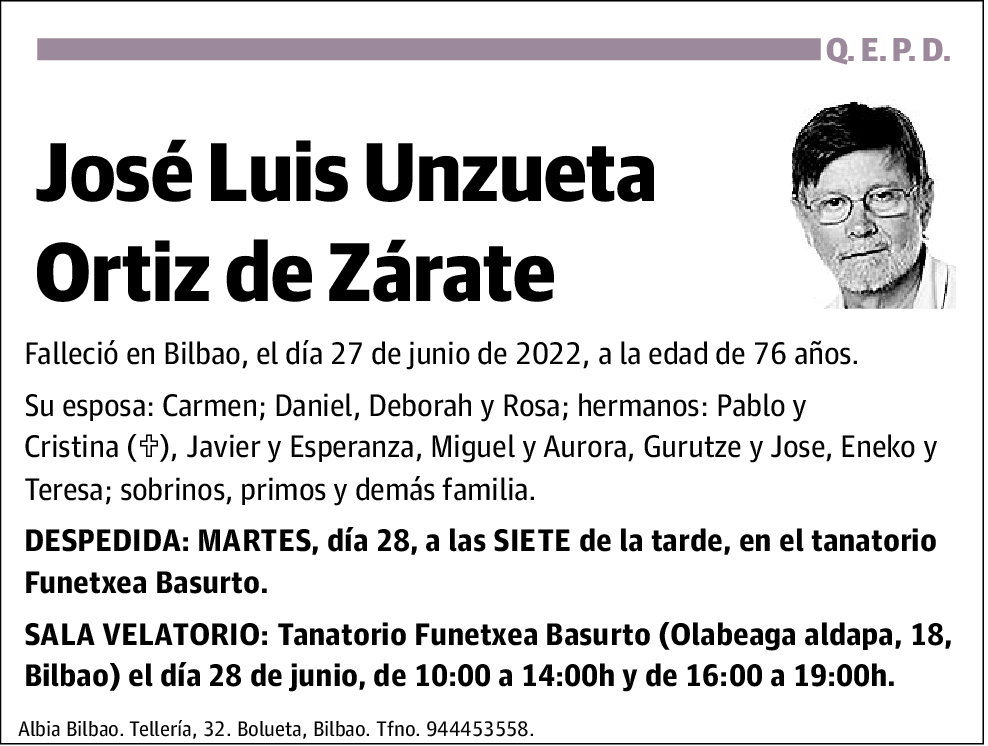 José Luis Unzueta Ortiz de Zárate