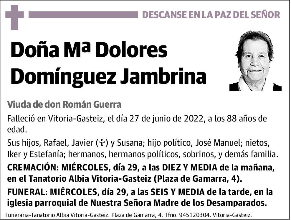 María Dolores Domínguez Jambrina