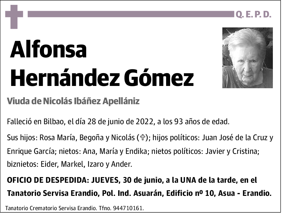 Alfonsa Hernández Gómez