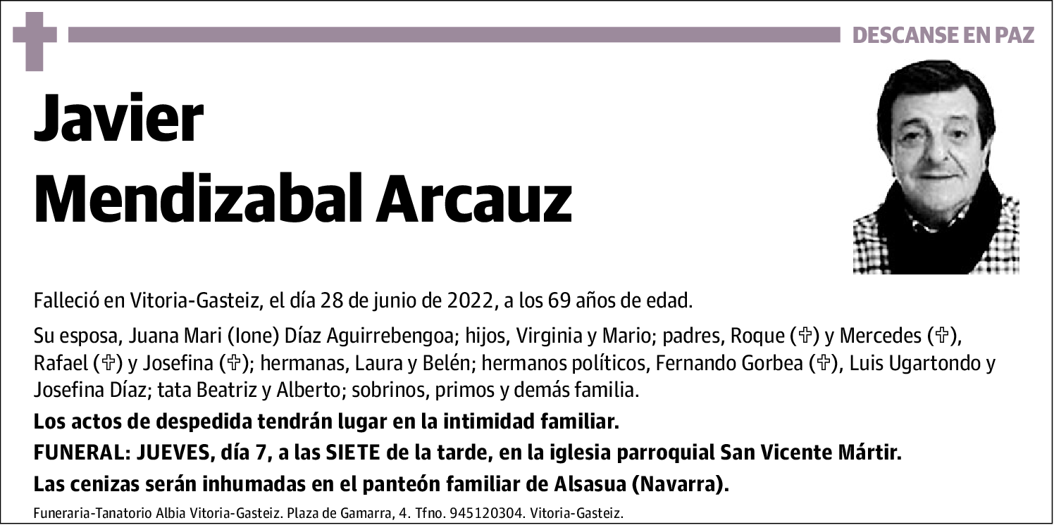 Javier Mendizabal Arcauz