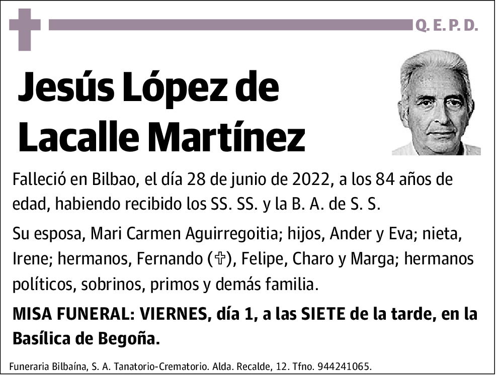 Jesús López de Lacalle Martínez