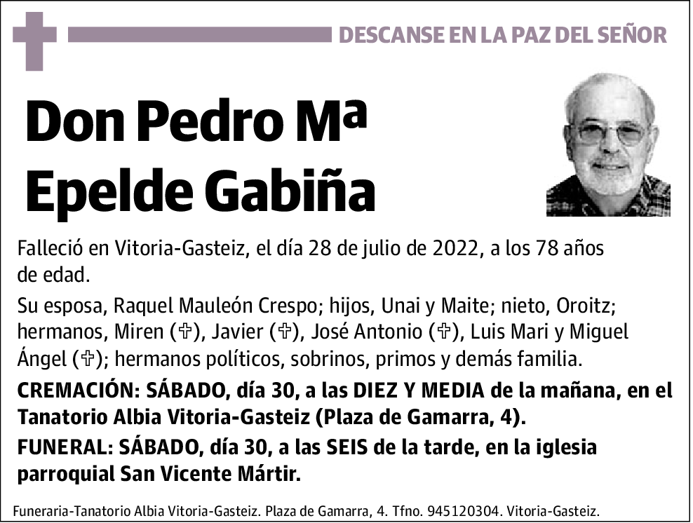 Pedro María Epelde Gabiña