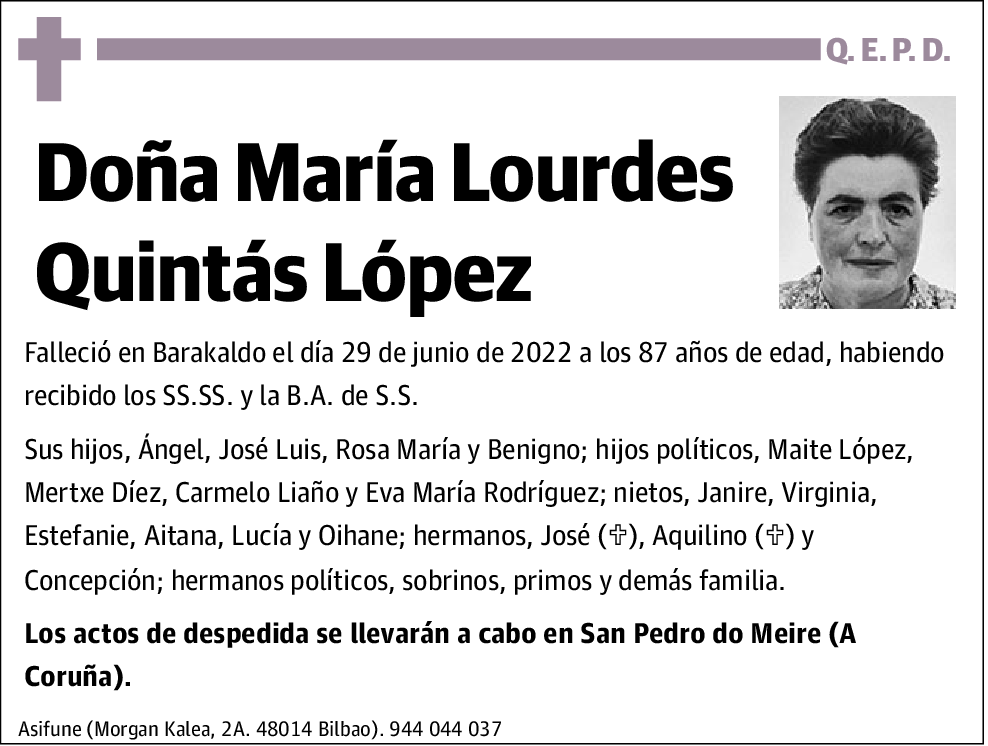 María Lourdes Quintás López