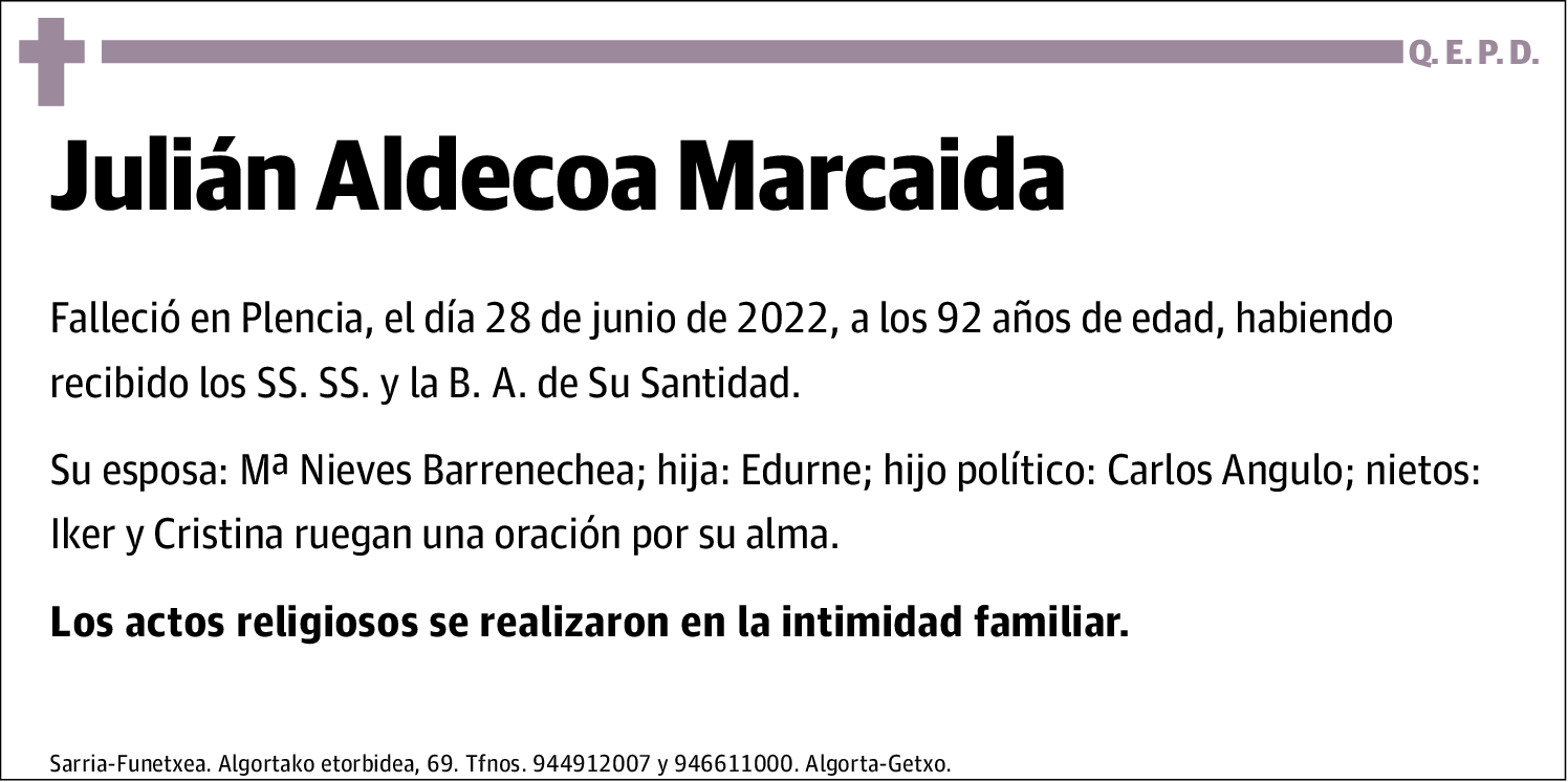 Julián Aldecoa Marcaida