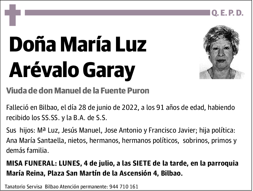 María Luz Arévalo Garay