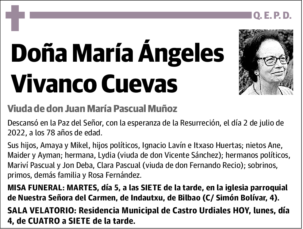 María Ángeles Vivanco Cuevas