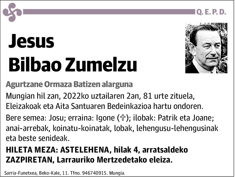 Jesus Bilbao Zumelzu