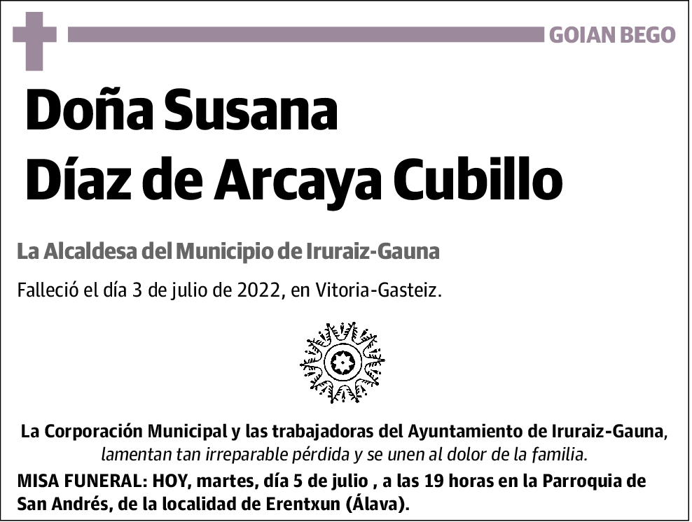 Susana Díaz De Arcaya Cubillo