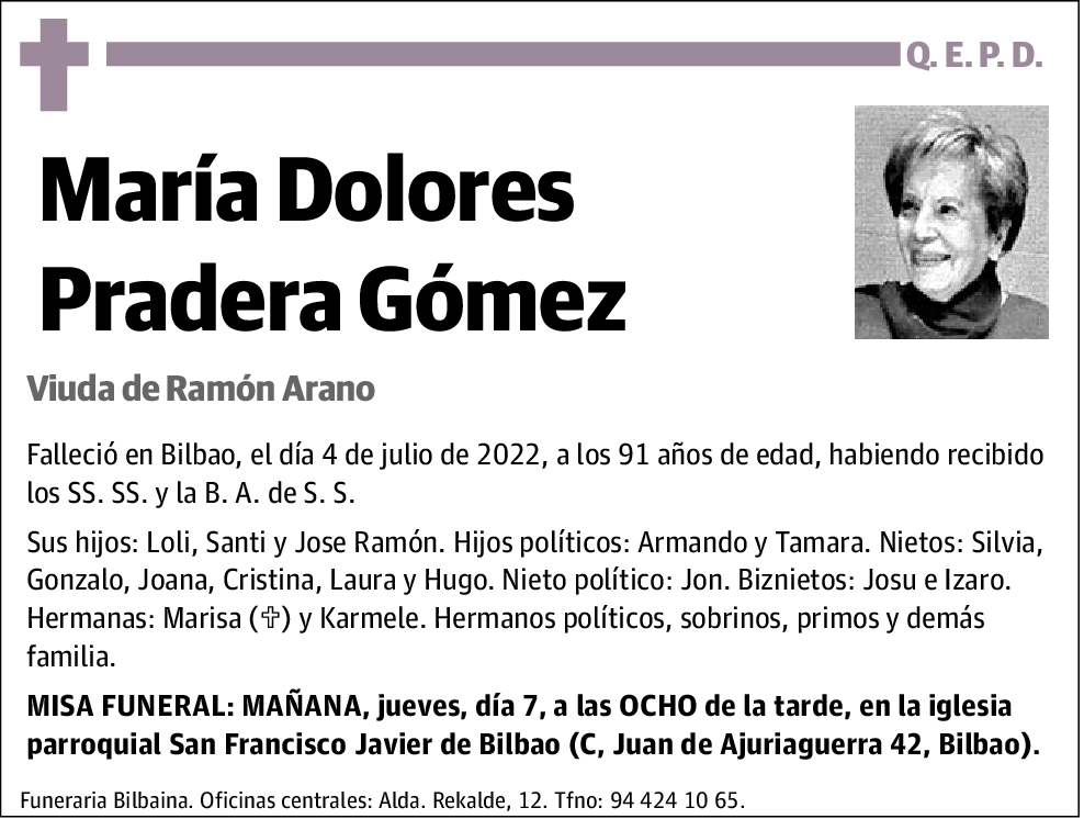 María Dolores Pradera Gómez