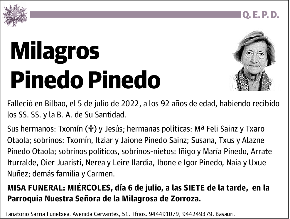 Milagros Pinedo Pinedo