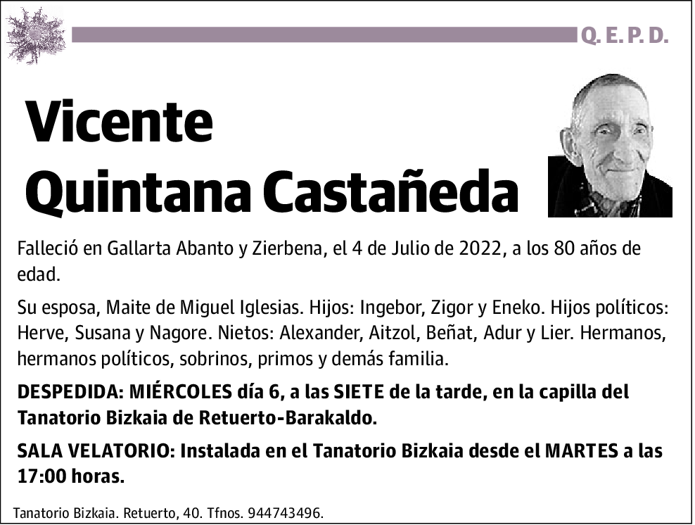 Vicente Quintana Castañeda