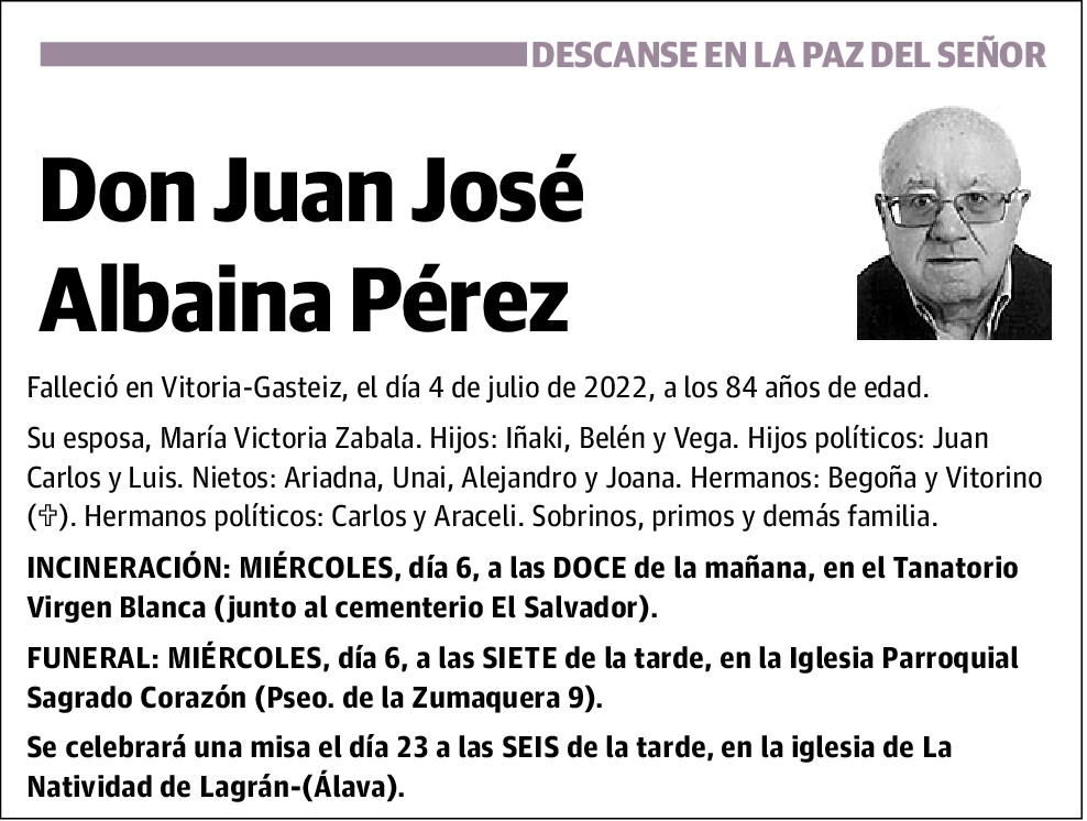 Juan José Albaina Pérez