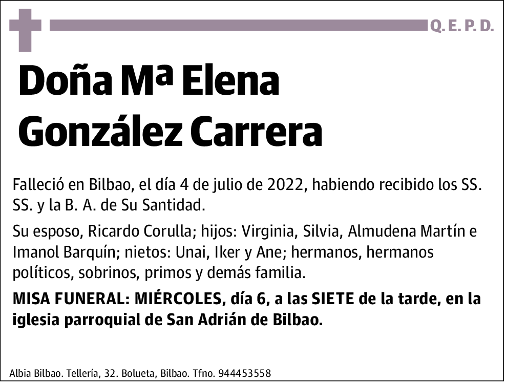 María Elena González Carrera