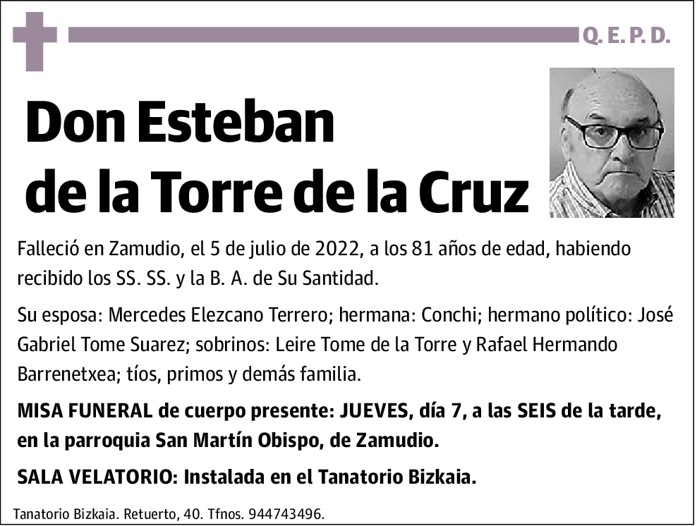 Esteban de la Torre de la Cruz