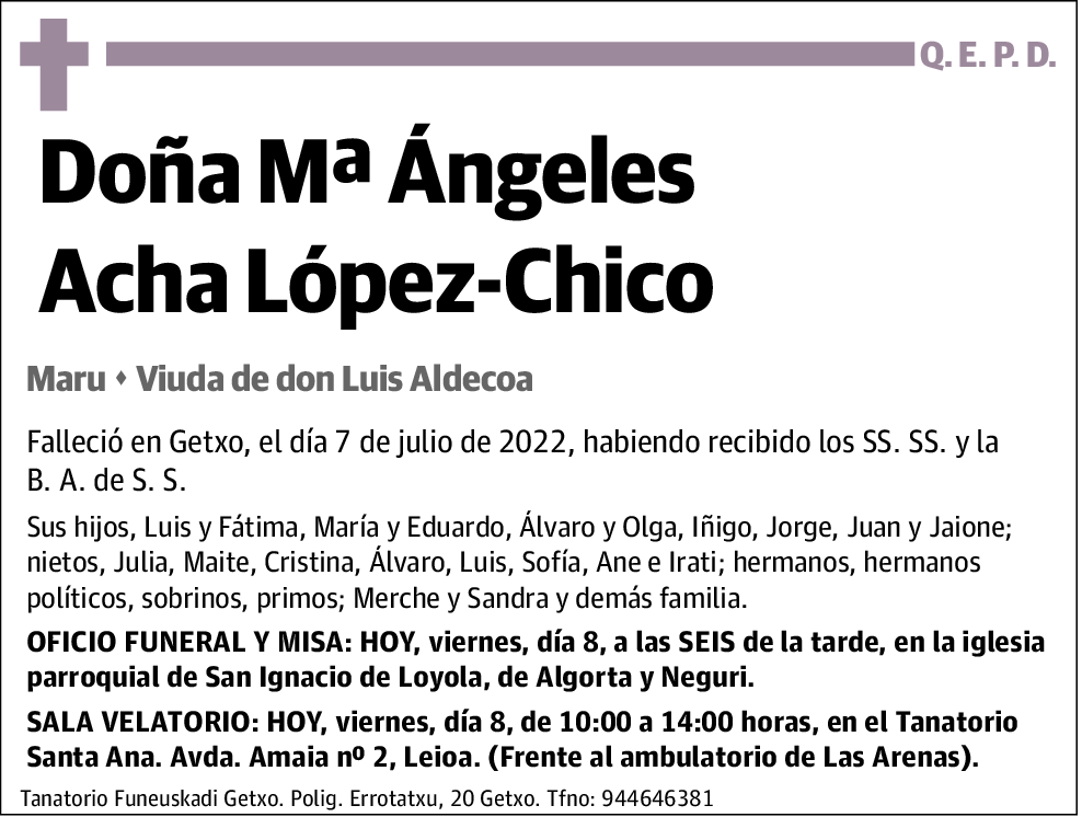 Mª Ángeles Acha López-Chico