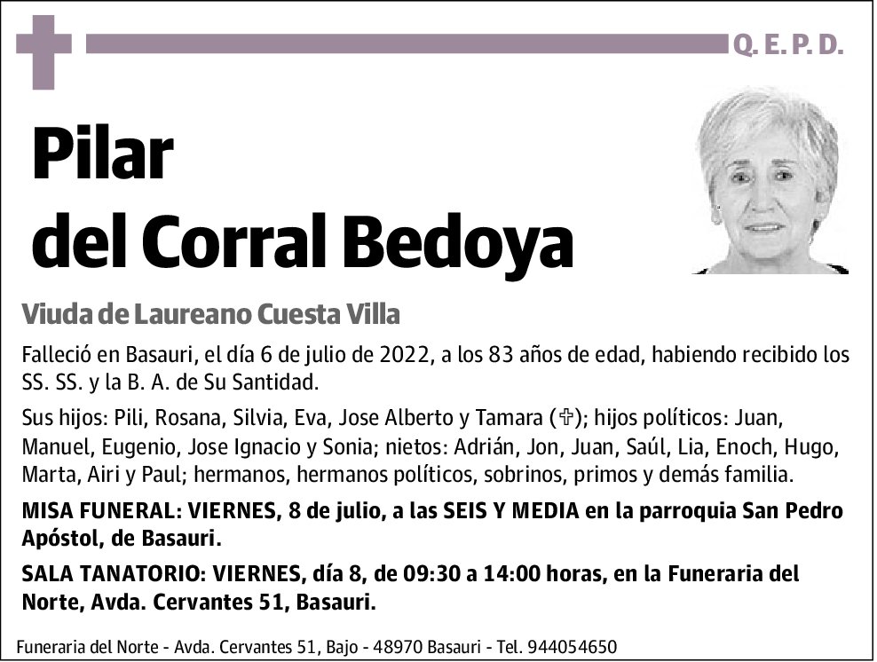 Pilar del Corral Bedoya