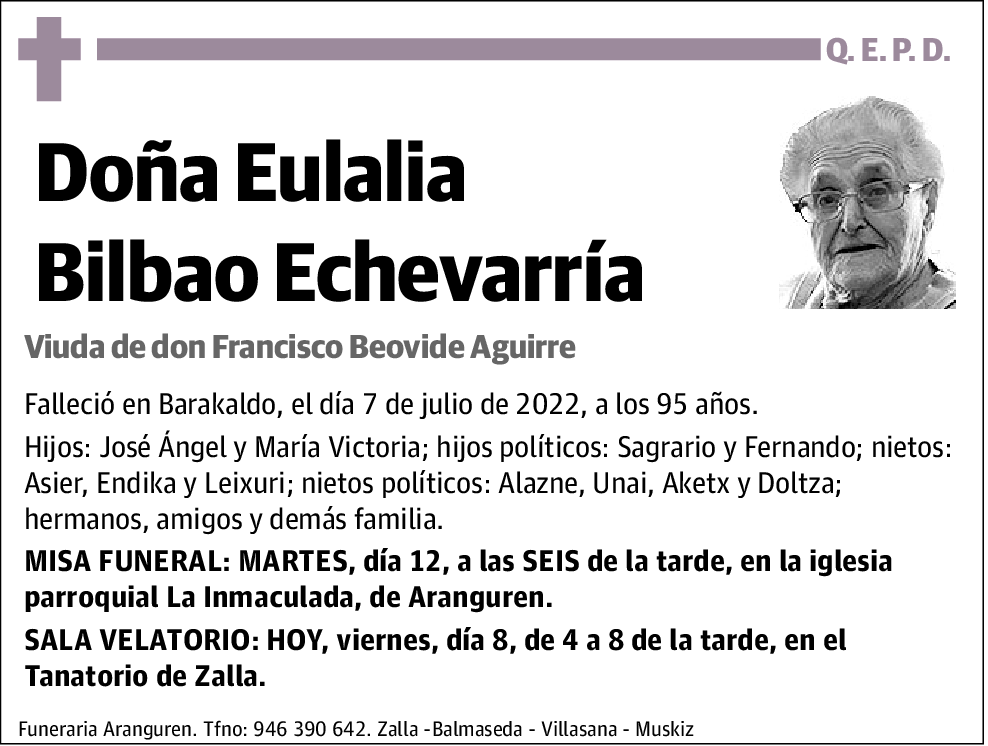 Eulalia Bilbao Echevarría