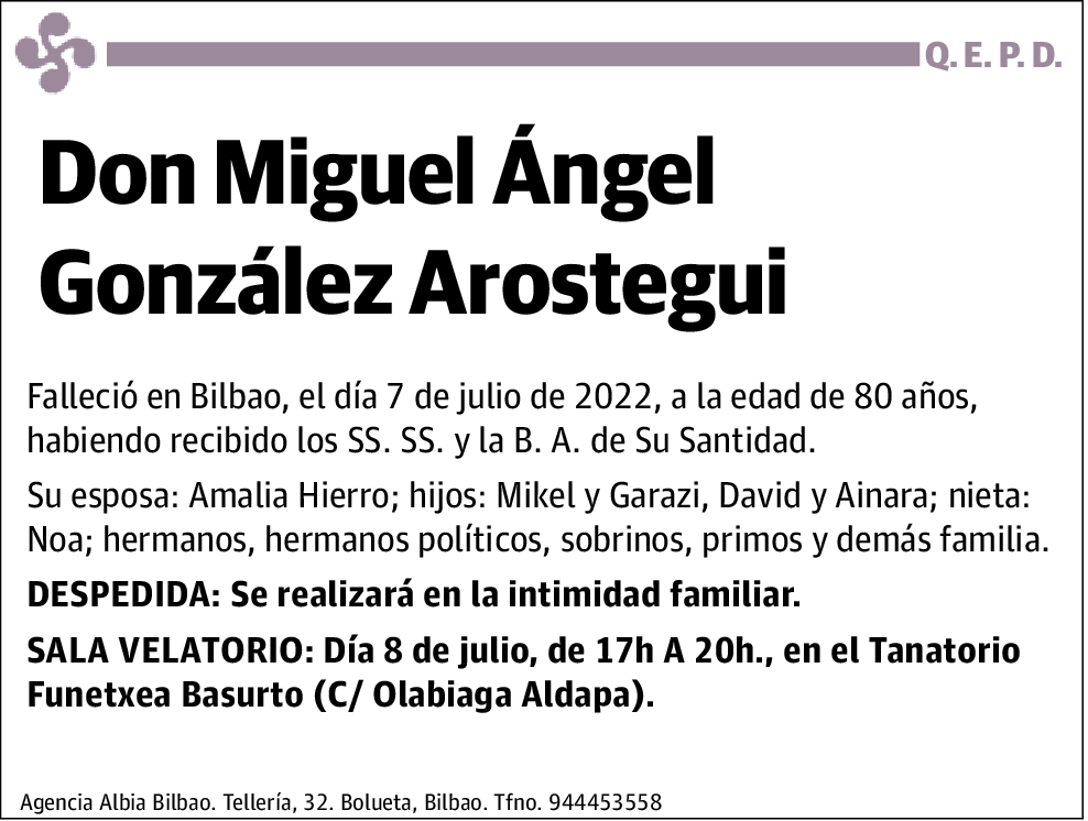 Miguel Angel González Arostegui