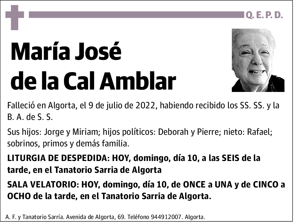 María José de la Cal Amblar