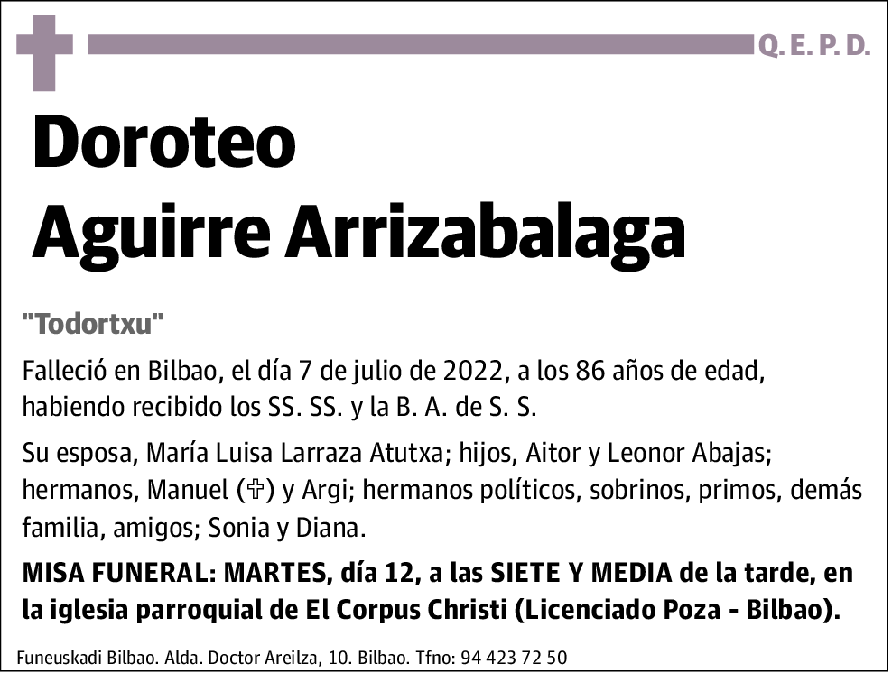 Doroteo Aguirre Arrizabalaga