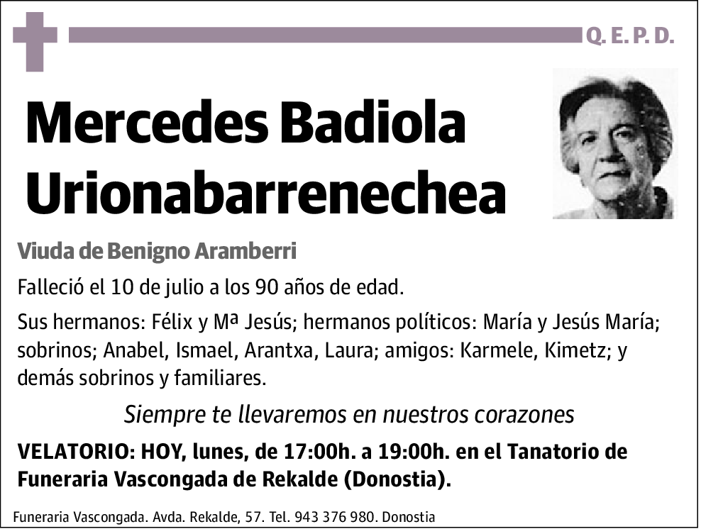 Mercedes Badiola Urionabarrenechea