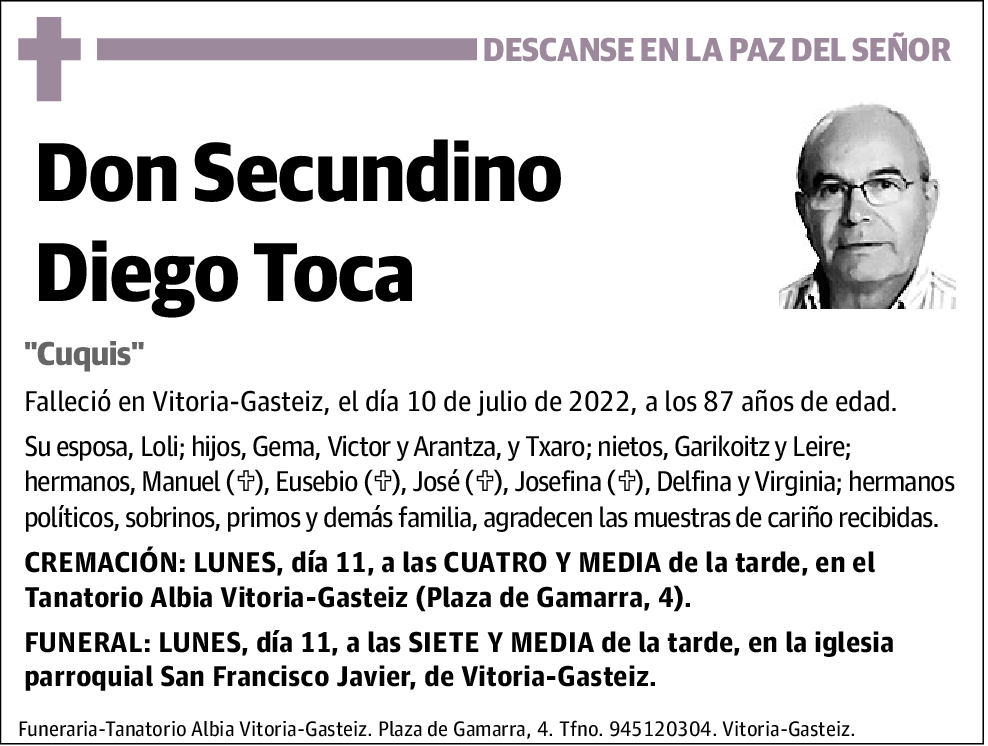 Secundino Diego Toca