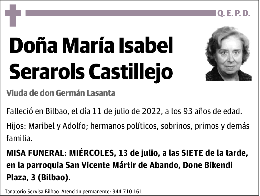 María Isabel Serarols Castillejo