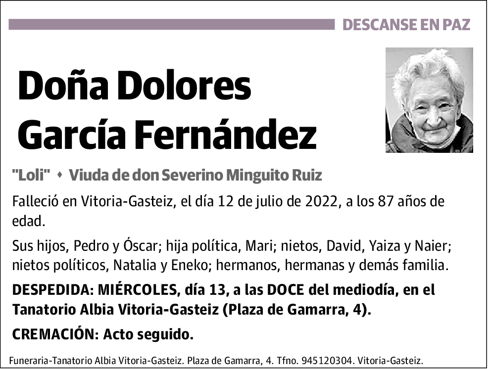 Dolores García Fernández