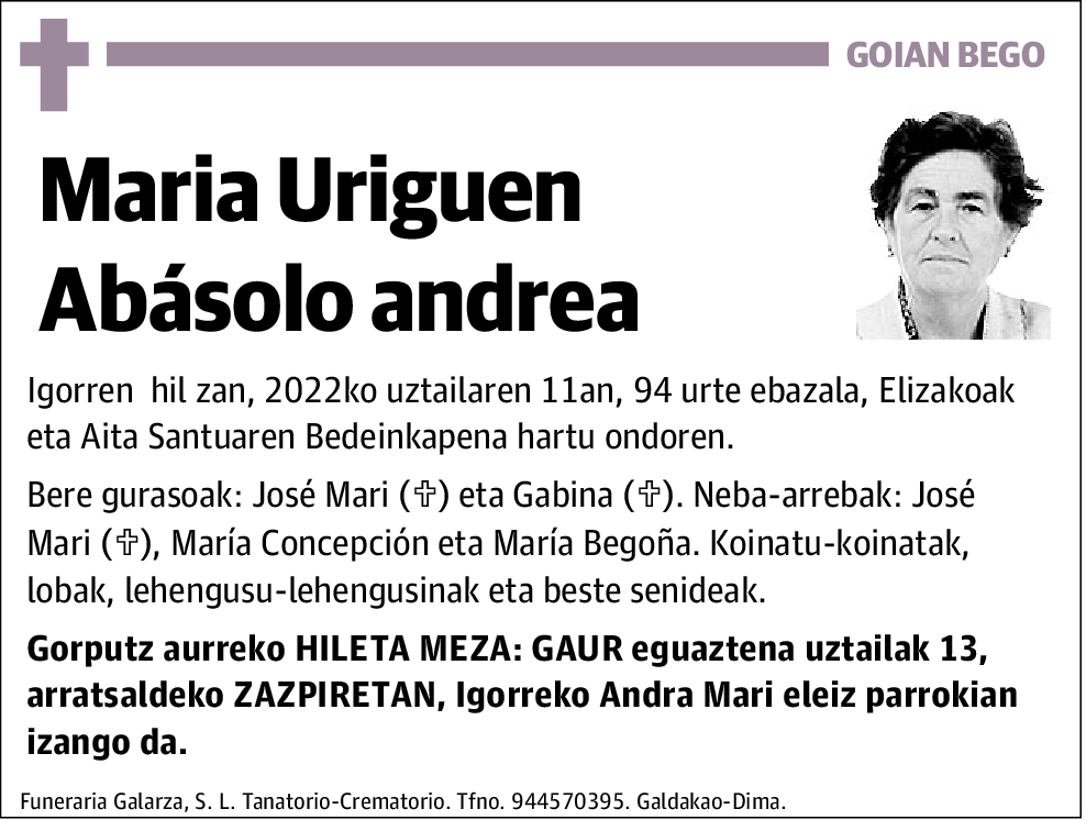 Maria Uriguen Abásolo