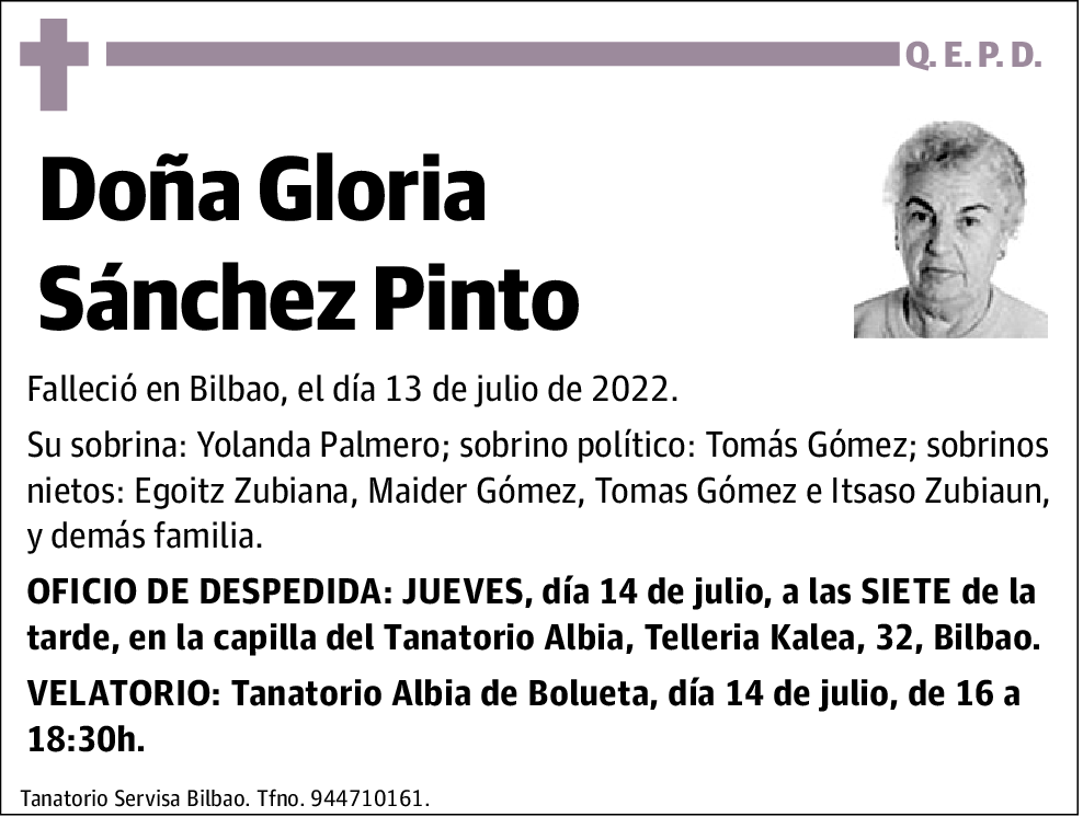 Gloria Sánchez Pinto