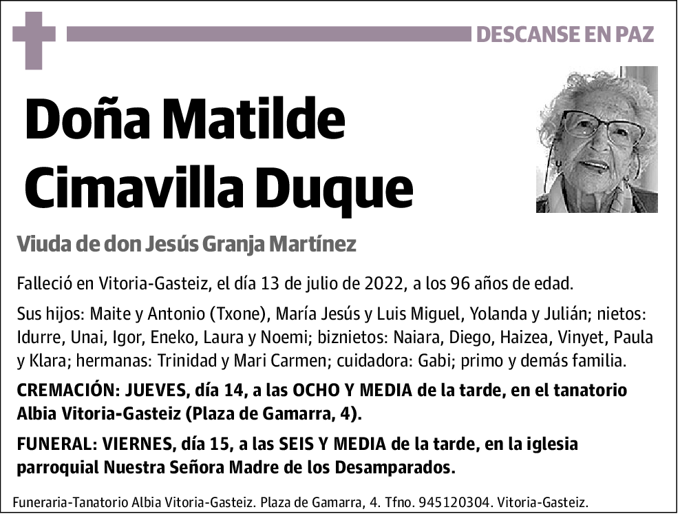 Matilde Cimavilla Duque