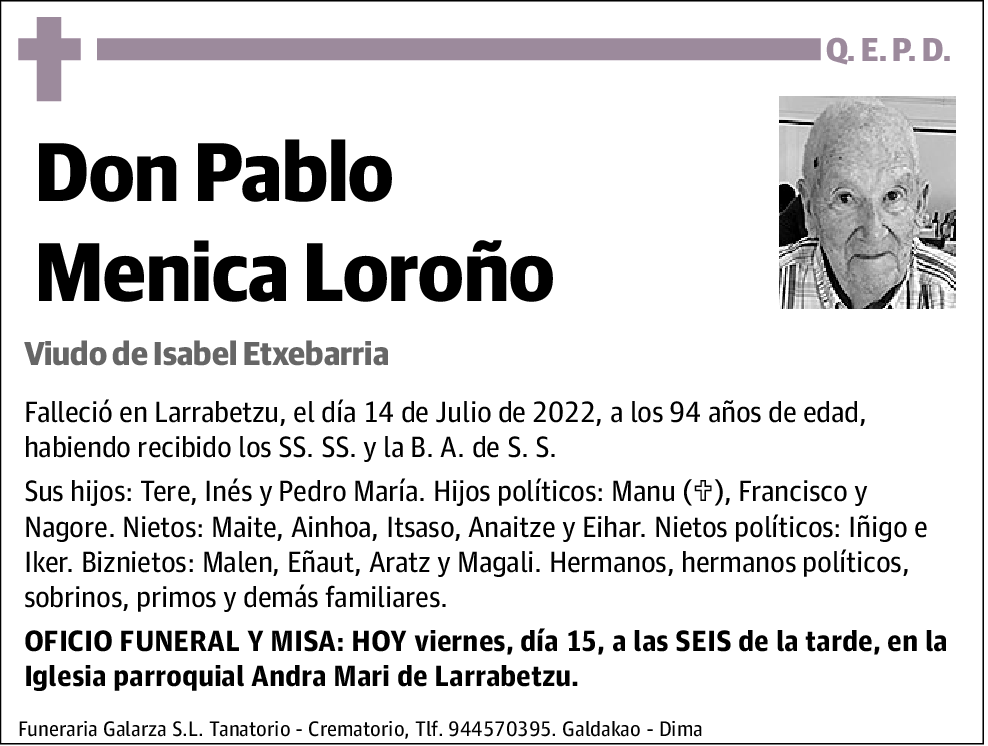 Pablo Menica Loroño