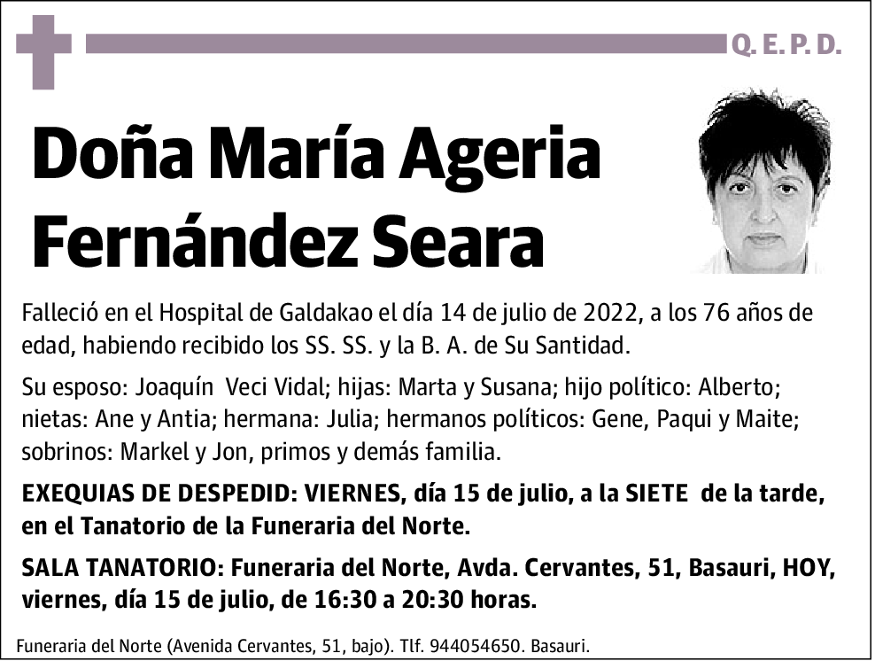 María Ageria Fernández Seara