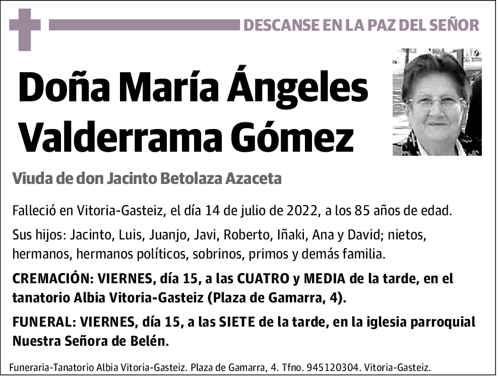 María Ángeles Valderrama Gómez