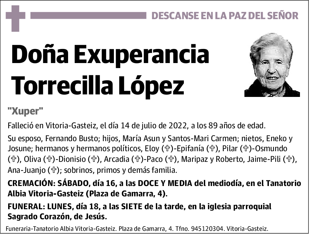 Exuperancia Torrecilla López