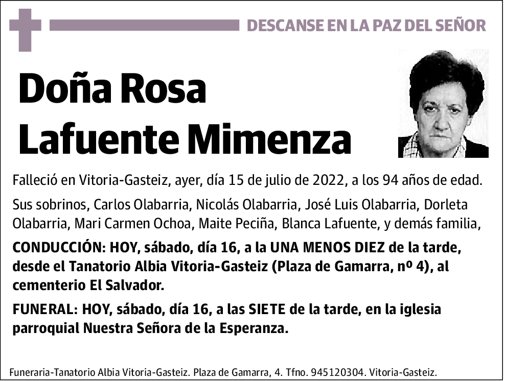 Rosa Lafuente Mimenza