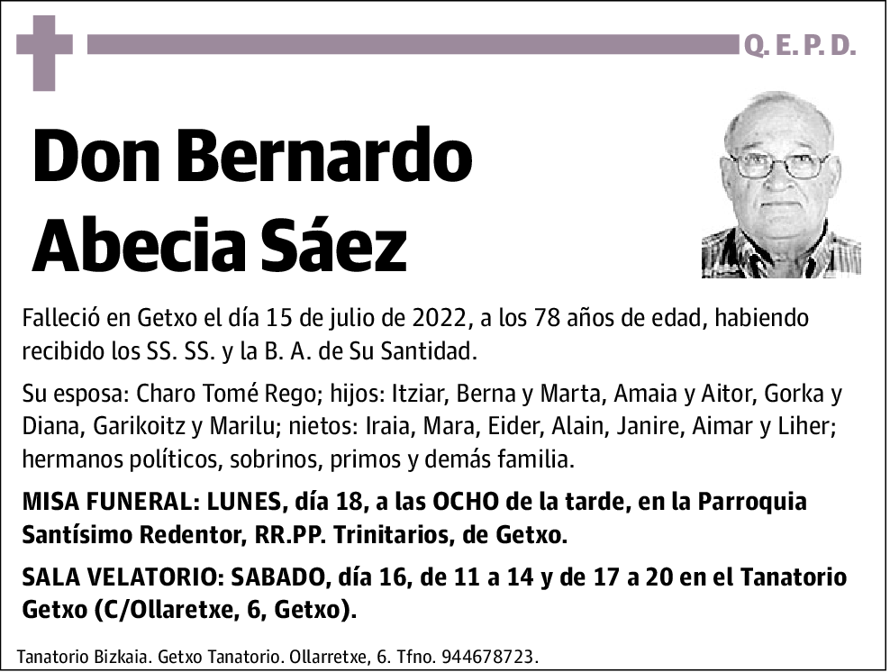 Bernardo Abecia Sáez