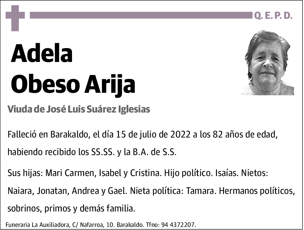 Adela Obeso Arija