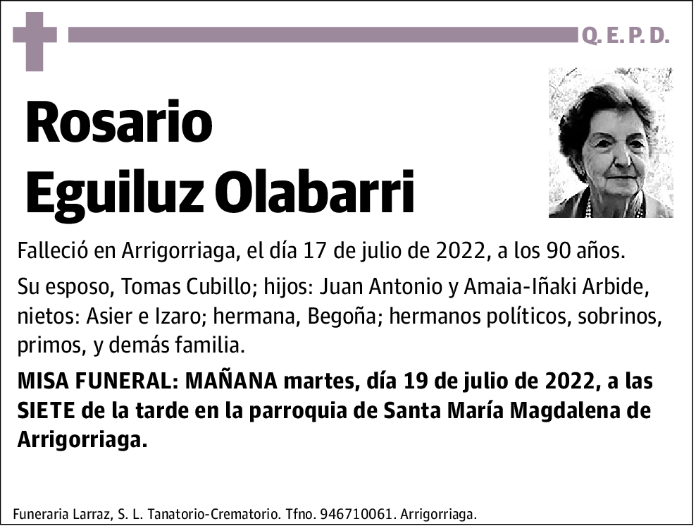 Rosario Eguiluz Olabarri