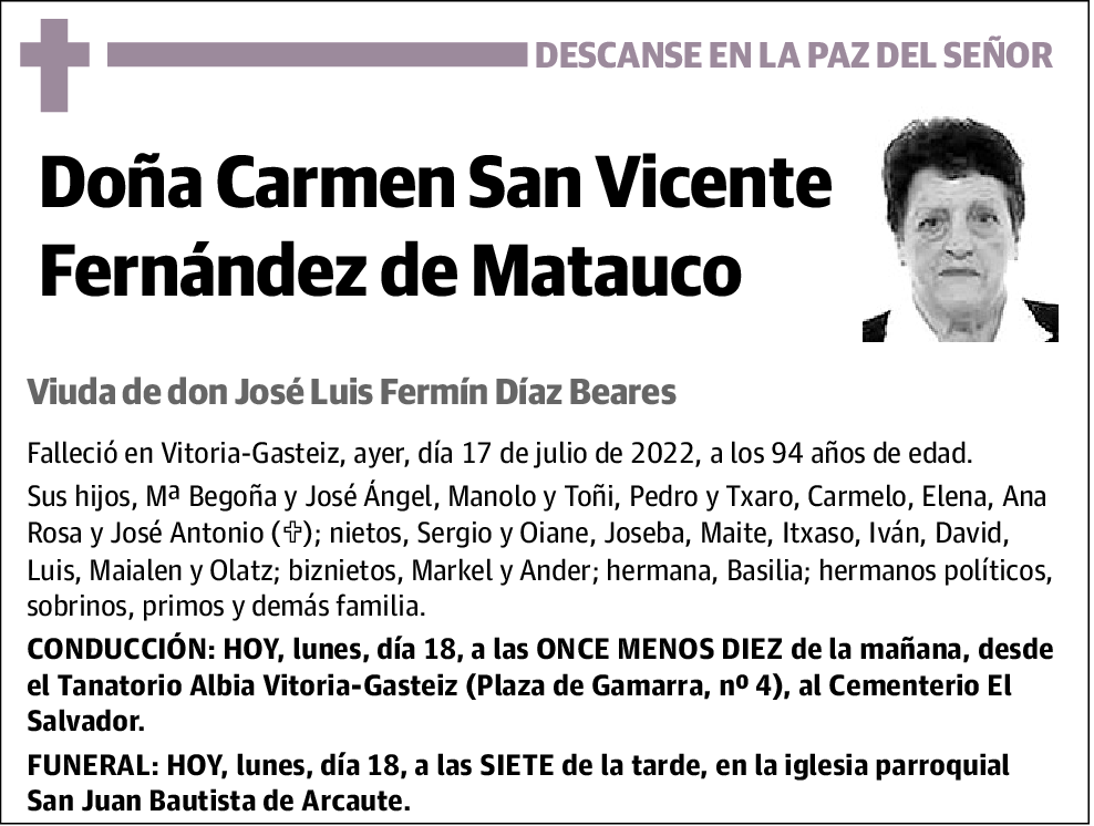 Carmen San Vicente Fernández de Matauco