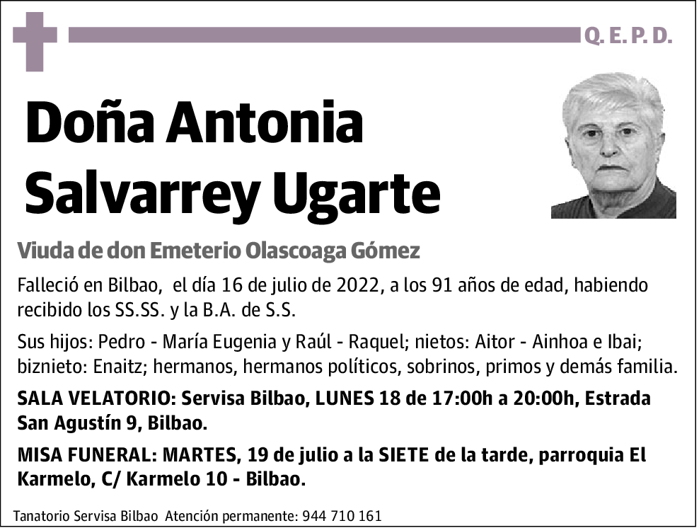 Antonia Salvarrey Ugarte