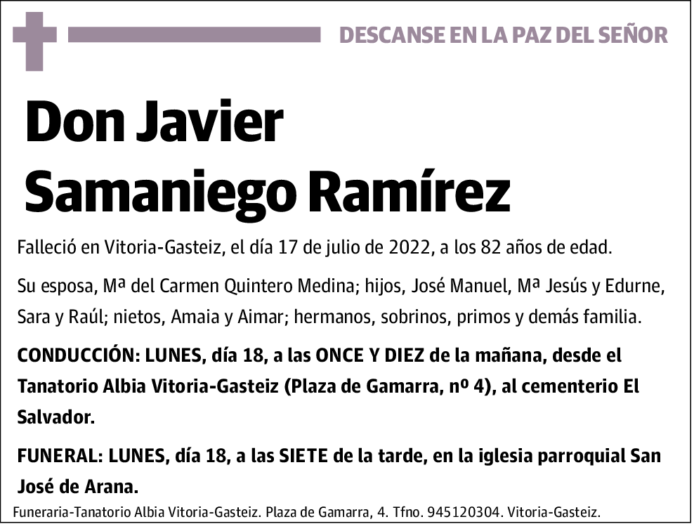 Javier Samaniego Ramírez