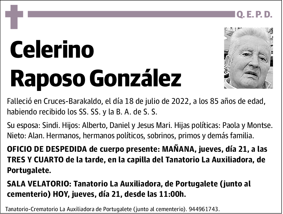 Celerino Raposo González