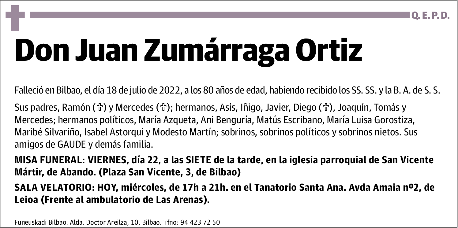 Juan Zumárraga Ortiz