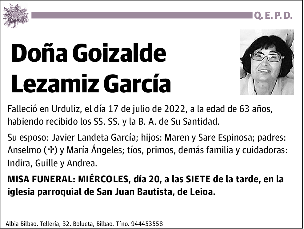 Goizalde Lezamiz García