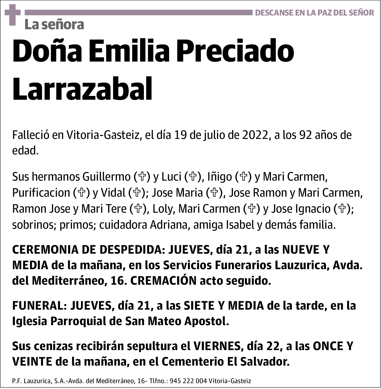 Emilia Preciado Larrazabal